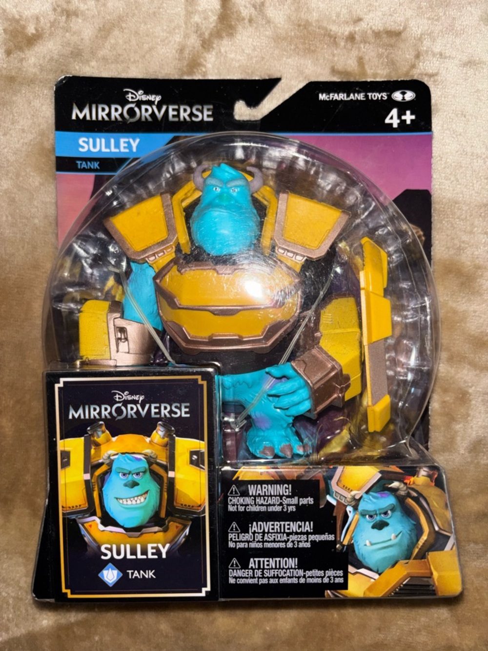 Disney Mirrorverse Sulley Tank Figure - Bright Blue & Yellow Armor